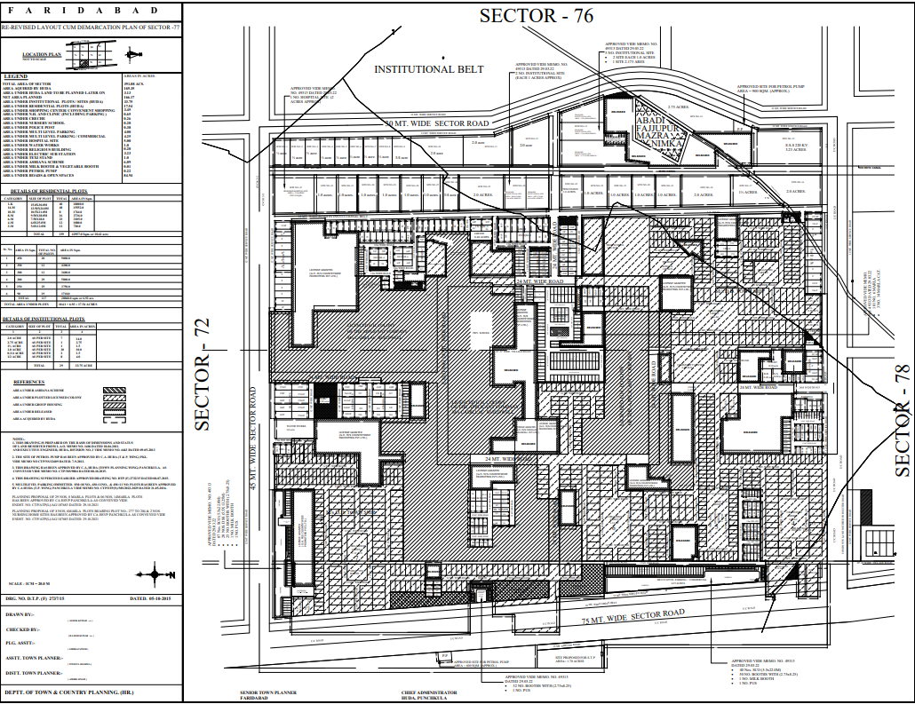 HUDA PLOT SECTOR-77 FARIDABAD MAP
