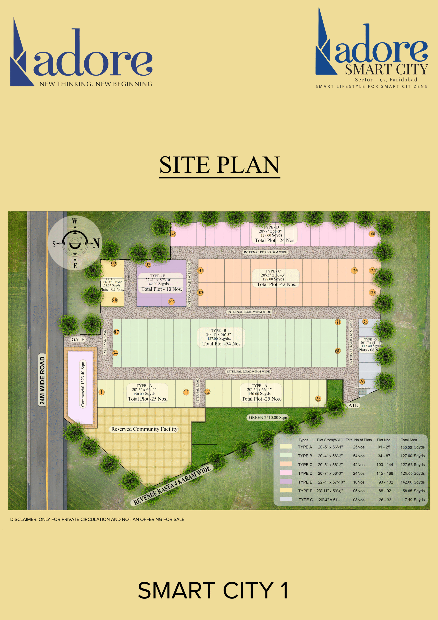  adore smart city sector 97 faridabad Map