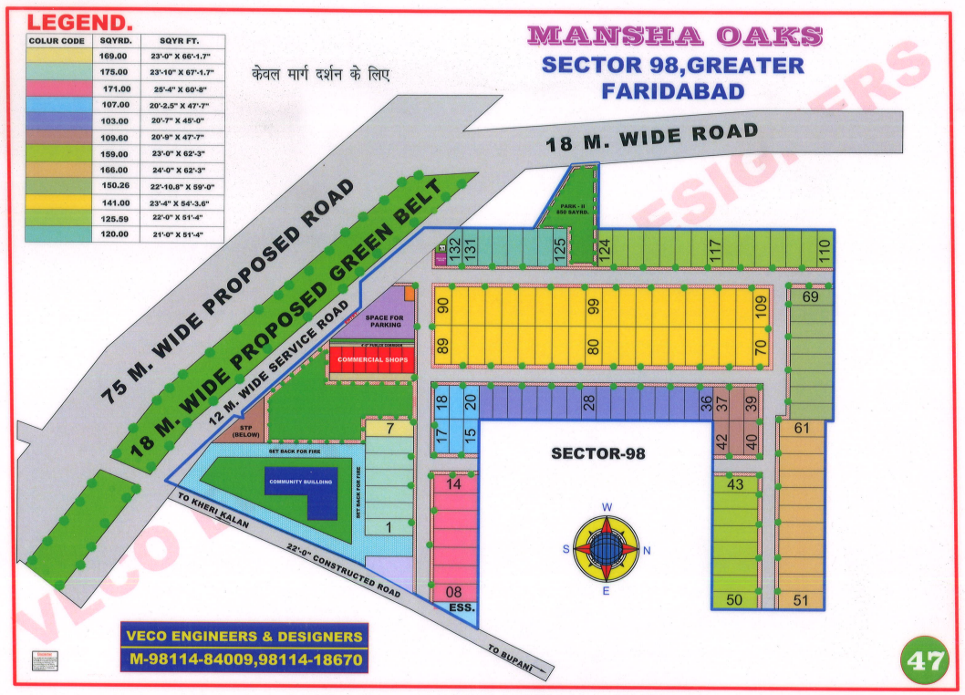 Mansha-Oaks-Sector-98-Faridabad-Map