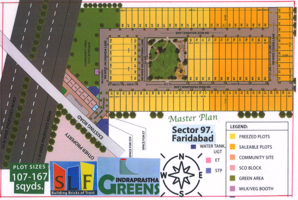 SLF Plot Sector-97 Faridabad Map