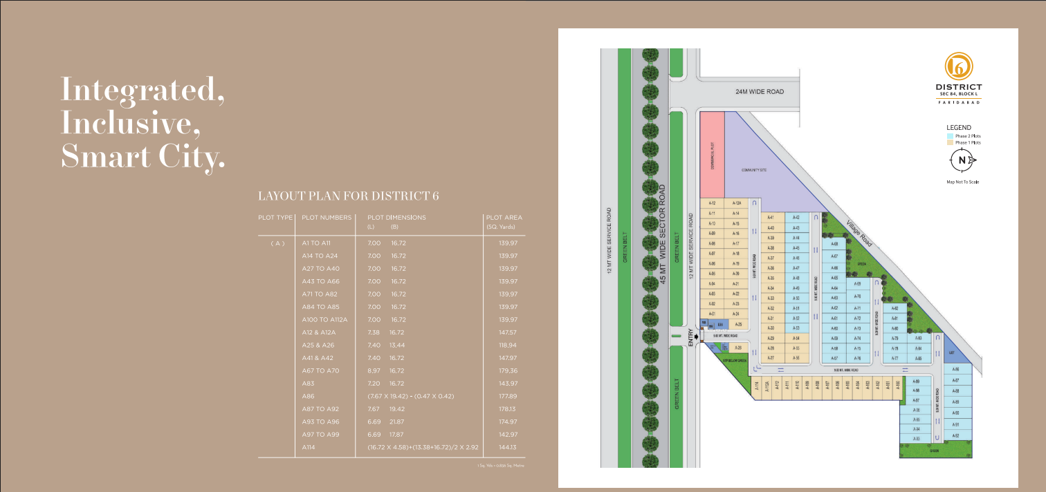 BPTP District 6 Sector 84 Faridabad Map