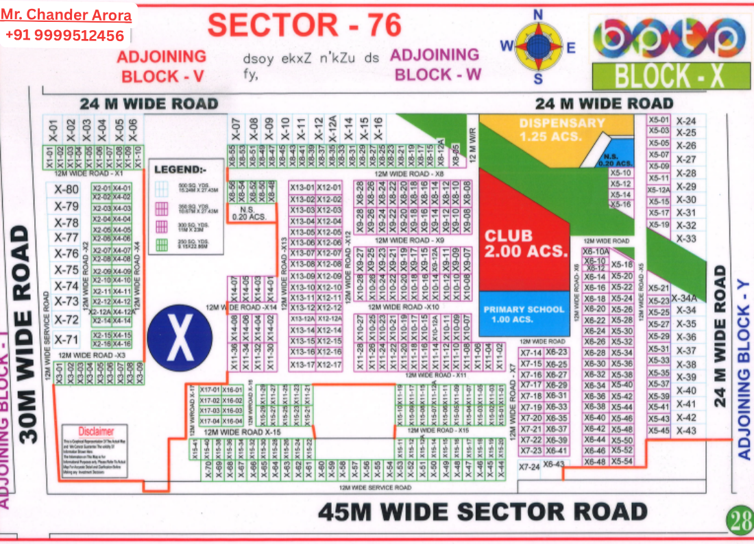 BPTP Parkland Block X Sector 76 Faridabad