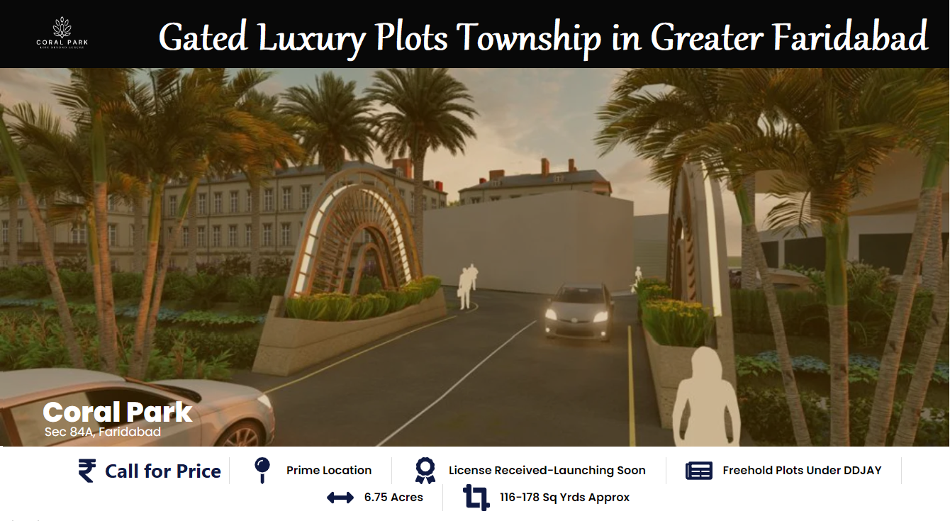 Coral Park Sector 84A Plots in Faridabad – TDI Plots Faridabad